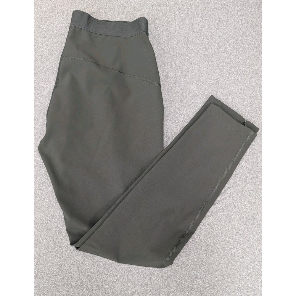 Gap Leggings Black Medium Pullup Zippers on Front of Legs Stretchy Athletic Wear